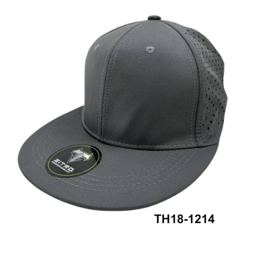 Gorra Microperforada Visera Plana Gris Ref.TH18-1214