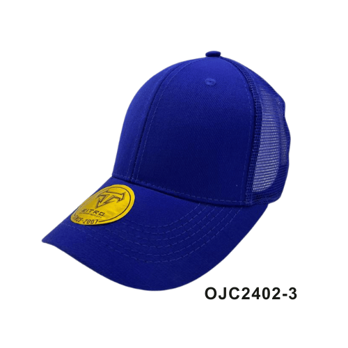 Gorra drill malla 6 paneles Azul Rey Ref.OJC2402-3