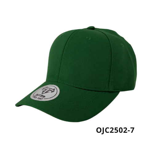 Gorra en drill lino 6 paneles broche plástico Verde Ref.OJC2502-7