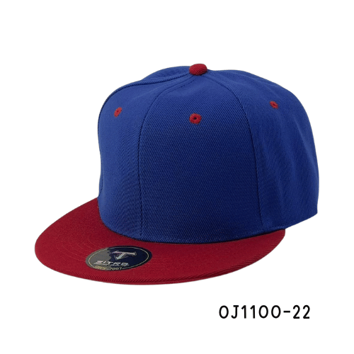 Gorra plana acrílica snapback Azul-Rojo Ref.OJ1100-22
