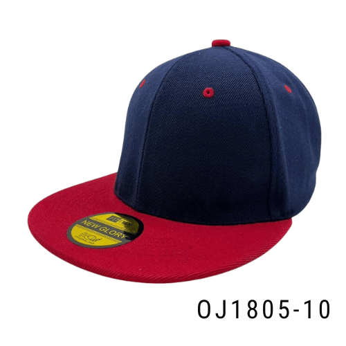 Gorra plana broche metálico Azul-Rojo Ref.OJ1805-10