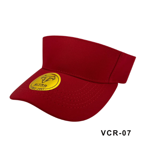 Viseras en drill ajustables Rojo Ref.VCR-07