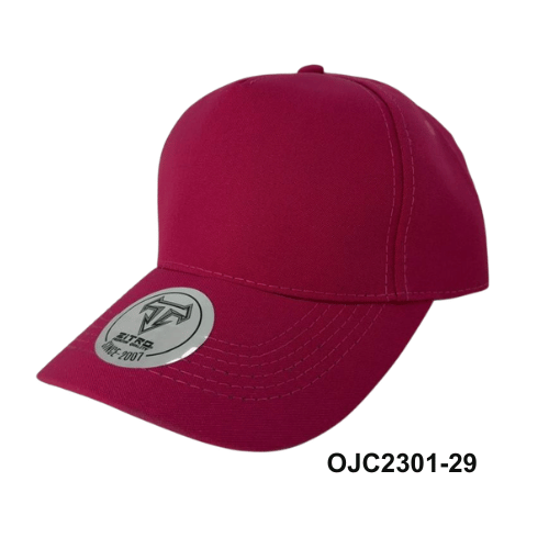 Gorra Drill en lino y algodón 5 paneles Vinotinto 1 Ref.OJC2301-29