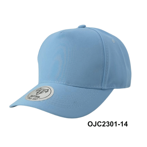 Gorra Drill en lino y algodón 5 paneles Azul Celeste Ref.OJC2301-15