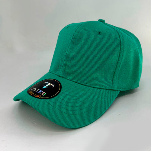 Gorra Acrílica cierre mágico y broche Verde