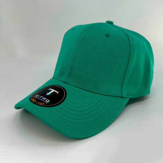 Gorra Acrílica cierre mágico y broche Verde