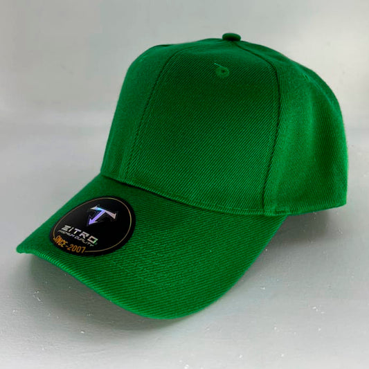 Gorra Acrílica cierre mágico y broche Verde Pino