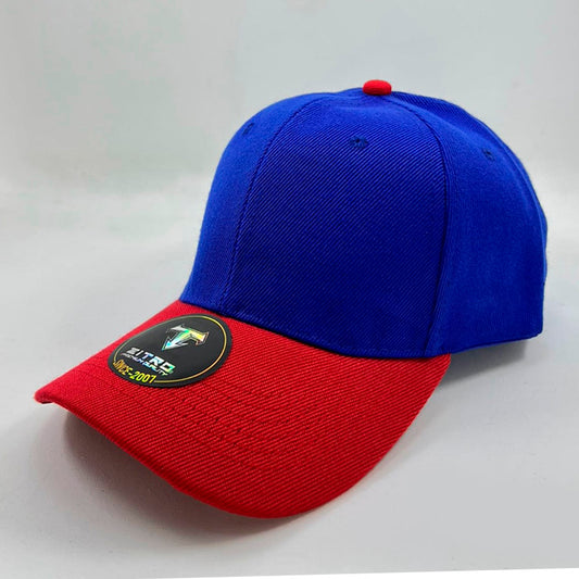 Gorra Acrílica Azul con Rojo