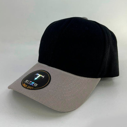 Gorra Acrílica Negro con Gris